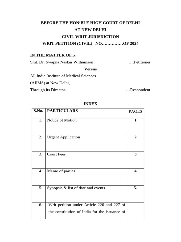 Writ Petition Updated Final | PDF