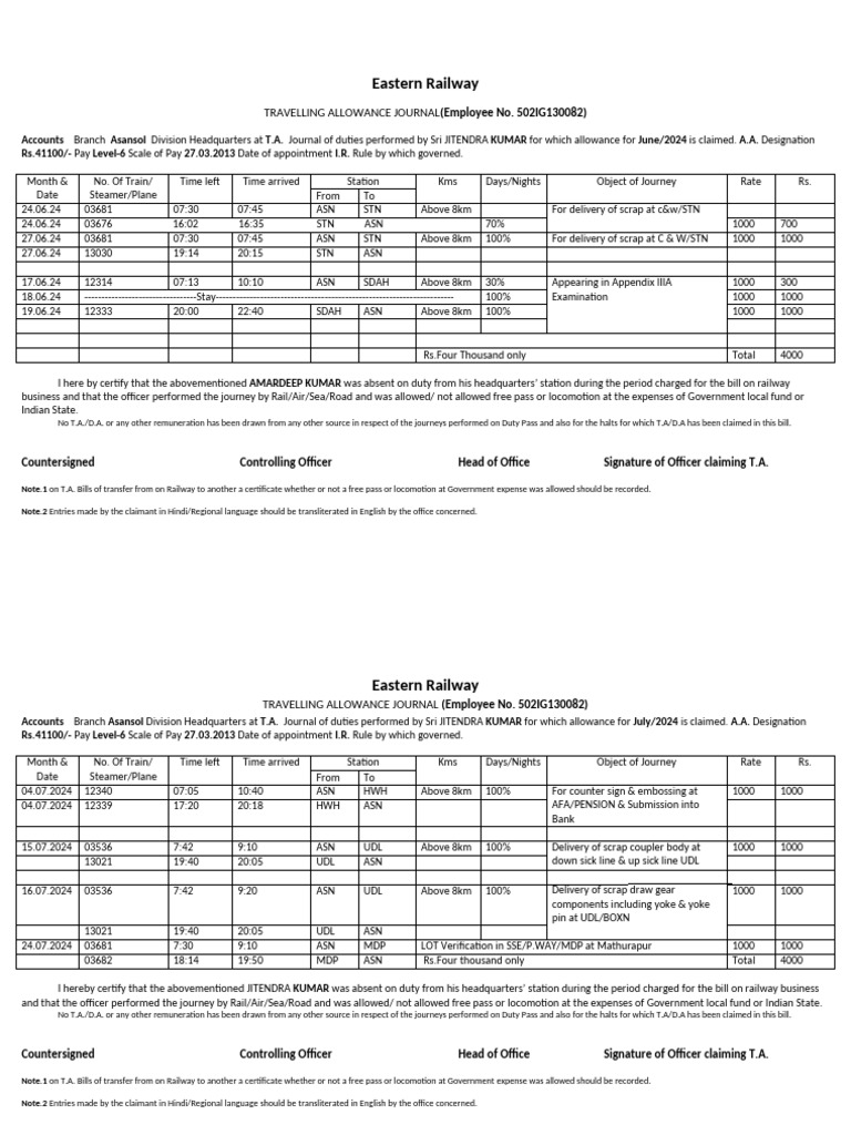 TA Format AMAR | PDF