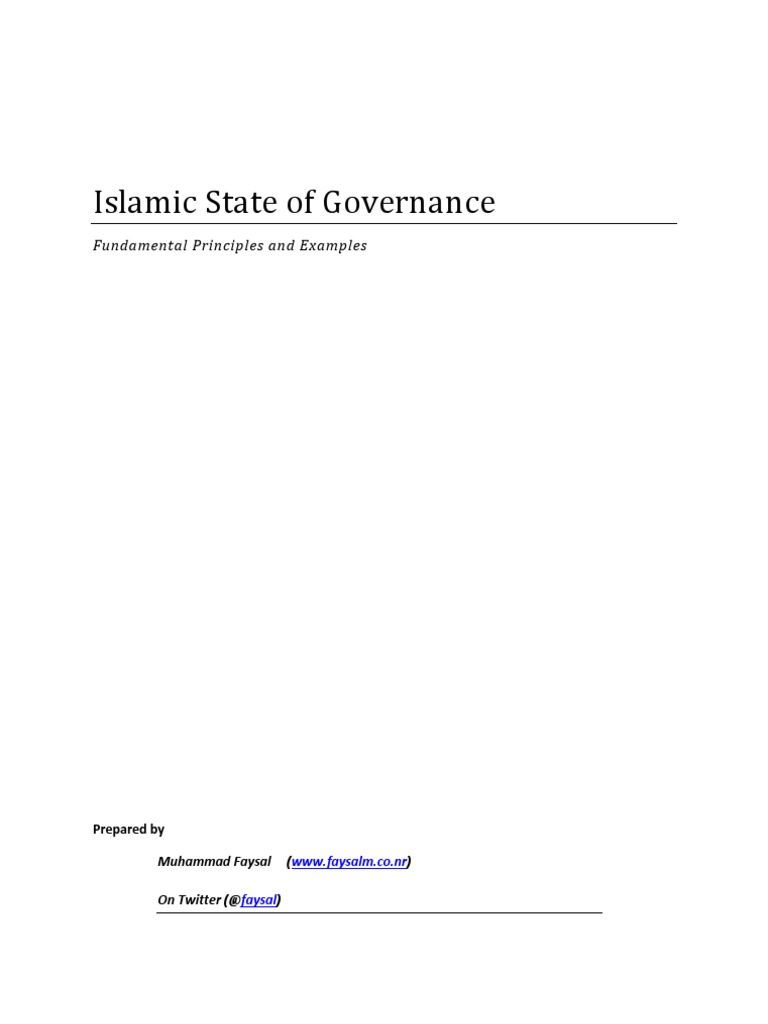 Islamic Governance and Accountability | PDF | Caliphate | Umar
