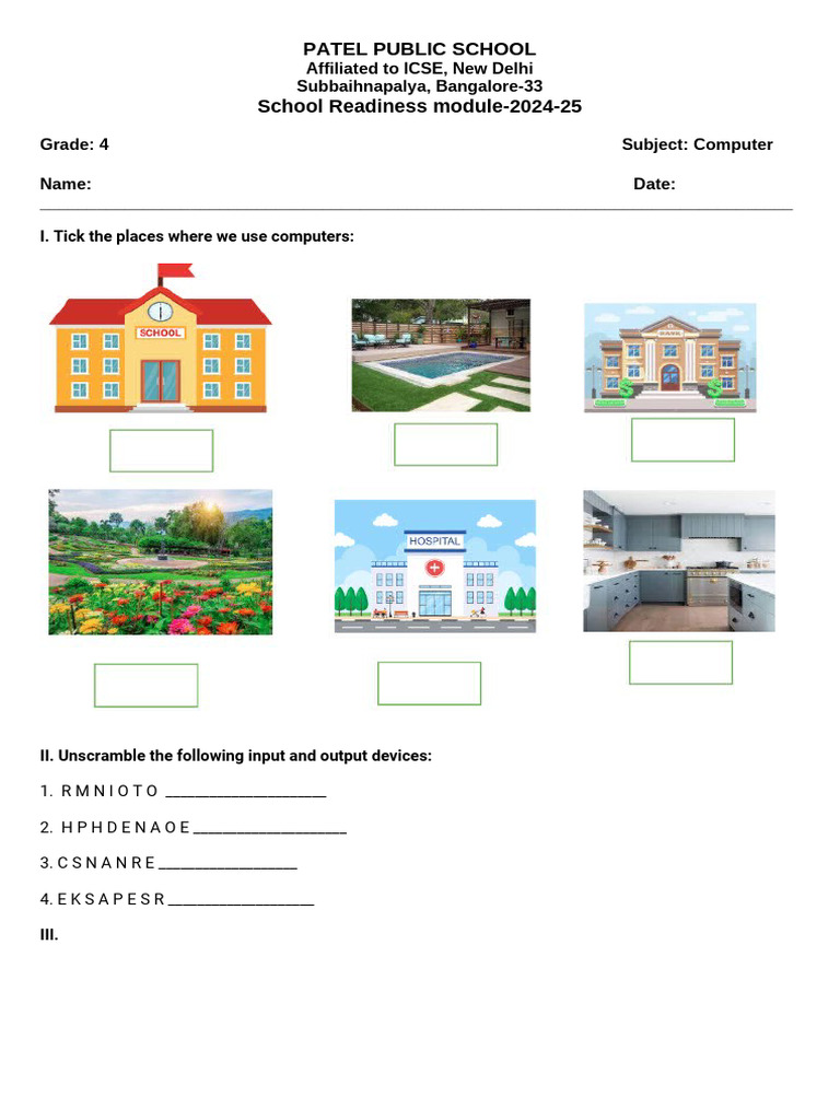 Worksheet Format Pdf