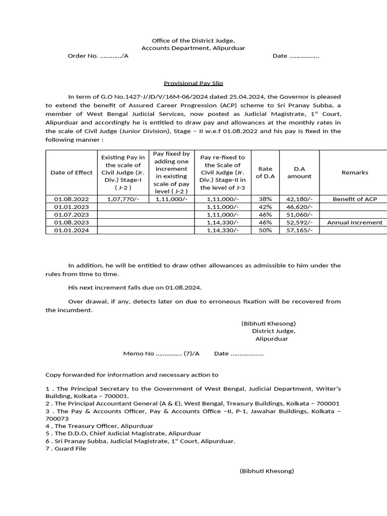 ACP Pay Slip | PDF