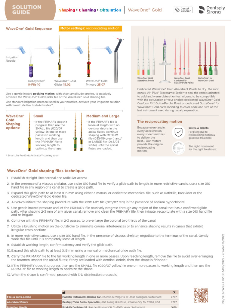END ROW Solution Guide WaveOne Gold en - Pdf.coredownload | PDF