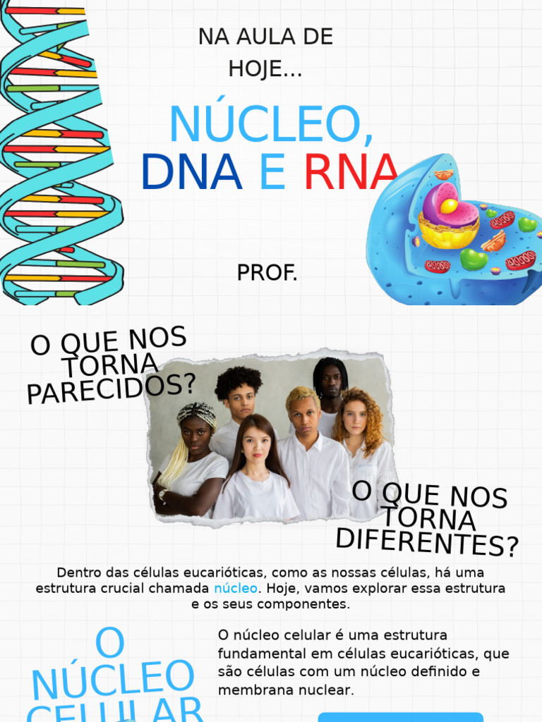 Núcleo, DNA e RNA - PowerPoint | PDF | Genetic Code | Health Sciences