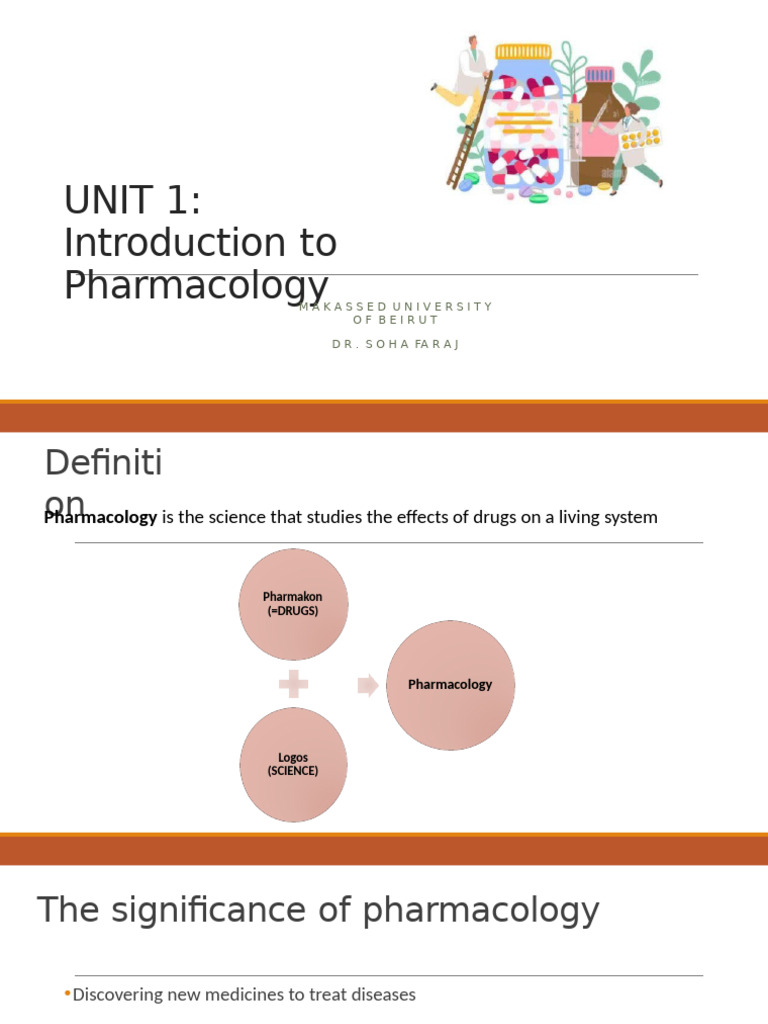 Unit 1 Introduction To Pharmacology | PDF