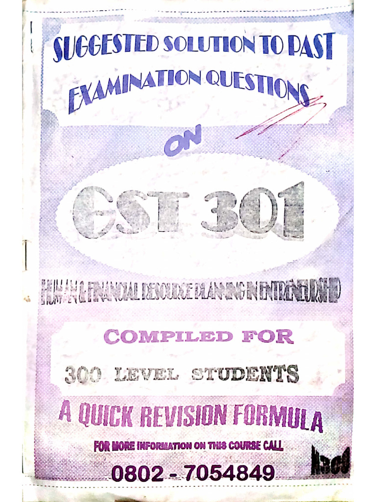 GST301 Past Question | PDF
