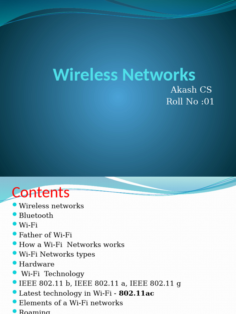 Understanding Wireless Networks and Wi-Fi | PDF | Wi Fi | Ieee 802.11