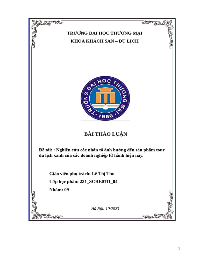 Bai Thao Luan PP Nghien Cuu Khoa Hoc Nhom 9 | PDF