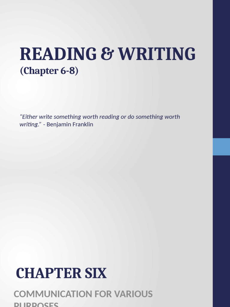 Purposive Communication Chapters 6-8 | PDF