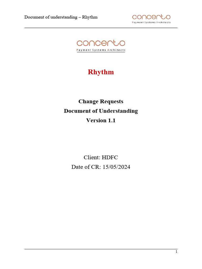 DOU RHYTHM HDFC - CR15052024v1.1 | PDF
