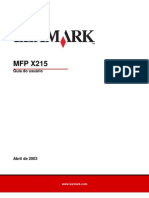 Lexmark X215 User Manual