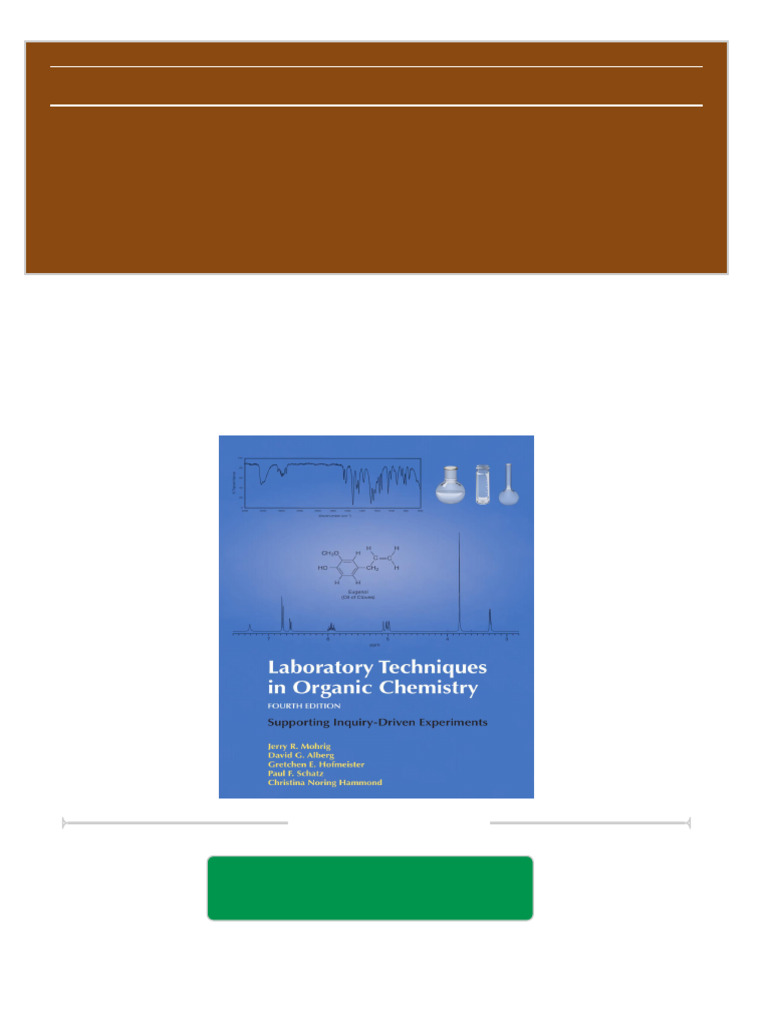 Laboratory Techniques in Organic Chemistry download pdf PDF