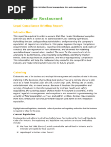 SITXGLC002 - TASK 2 Legal Compliance Briefing Report