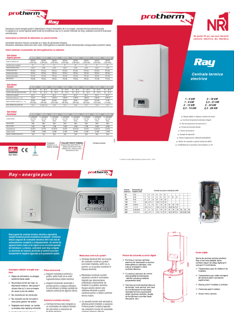 Protherm Ray Pliant A4 Mai 2019 | PDF