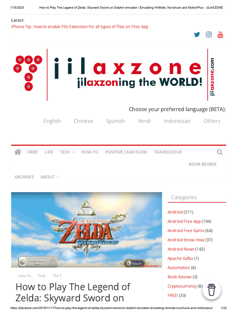 How to Play The Legend of Zelda_ Skyward Sword on Dolphin emulator