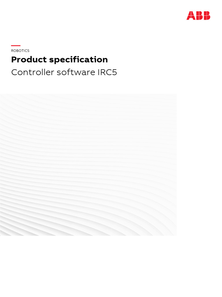 Product Specification: Controller Software IRC5 | PDF