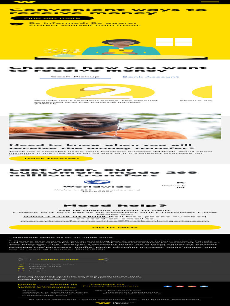 Receive Money in Nigeria Western Union | PDF
