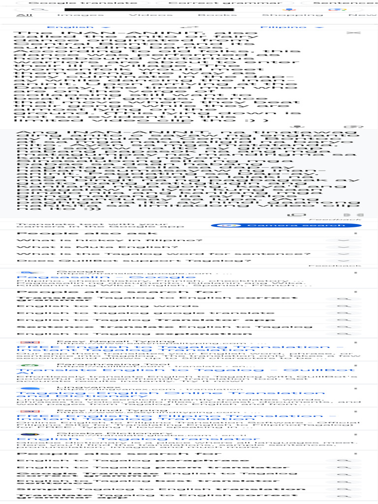 English to tagalog google search pdf
