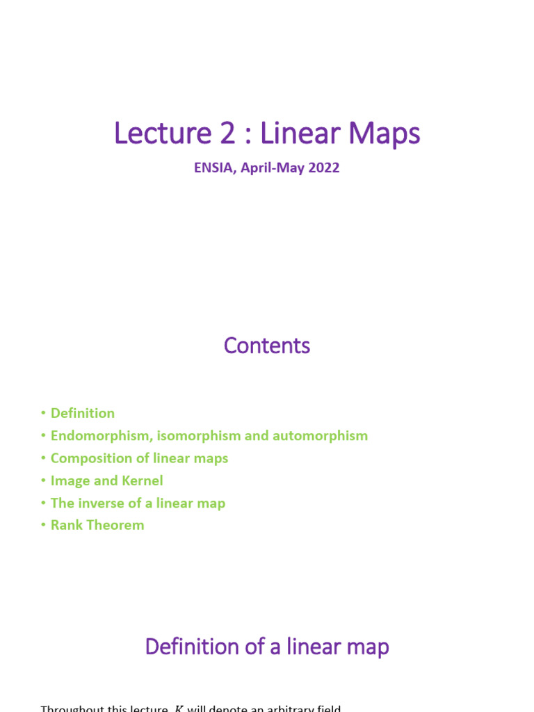 2-Linear Map | PDF
