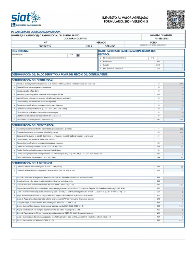 Form. 200 Marzo 2024 | PDF