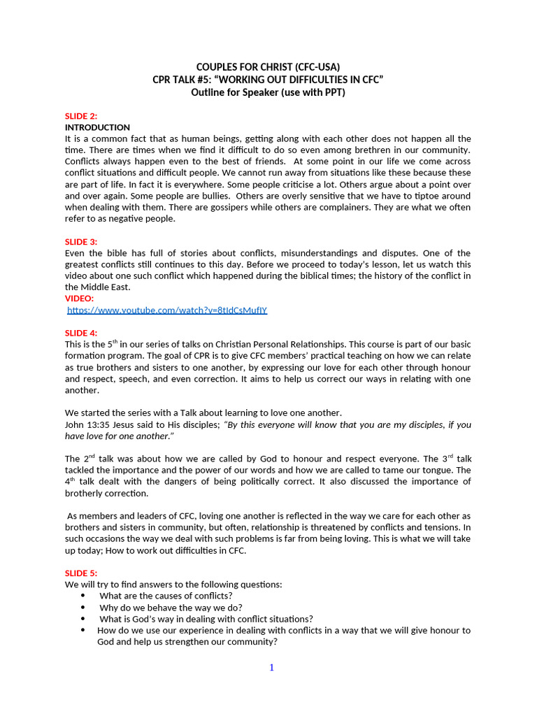 T5 Outline For | PDF