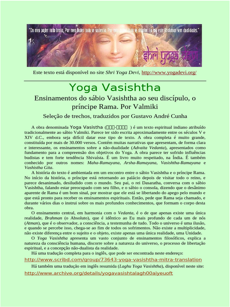 Yoga Vasishtha PDF