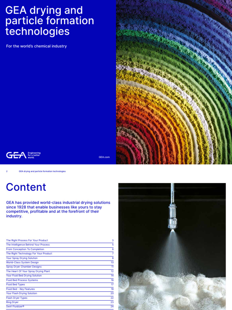GEA Drying & Particle Formation Solutions | PDF | Clothes Dryer ...