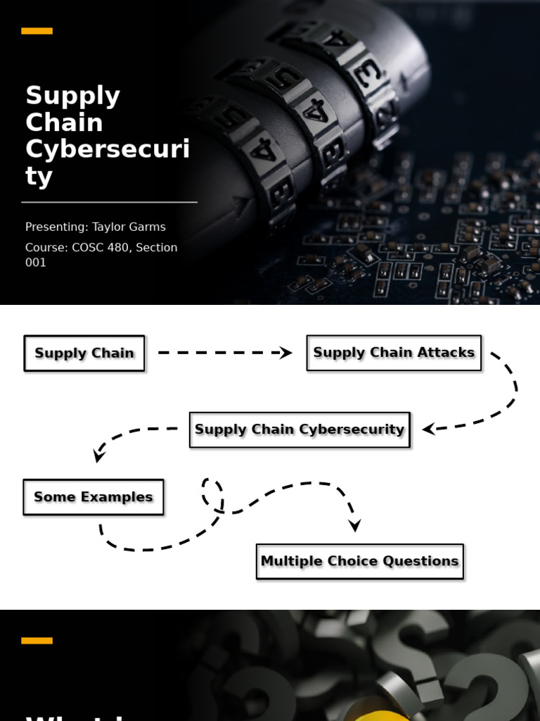Supply Chain Cybersecurity | PDF
