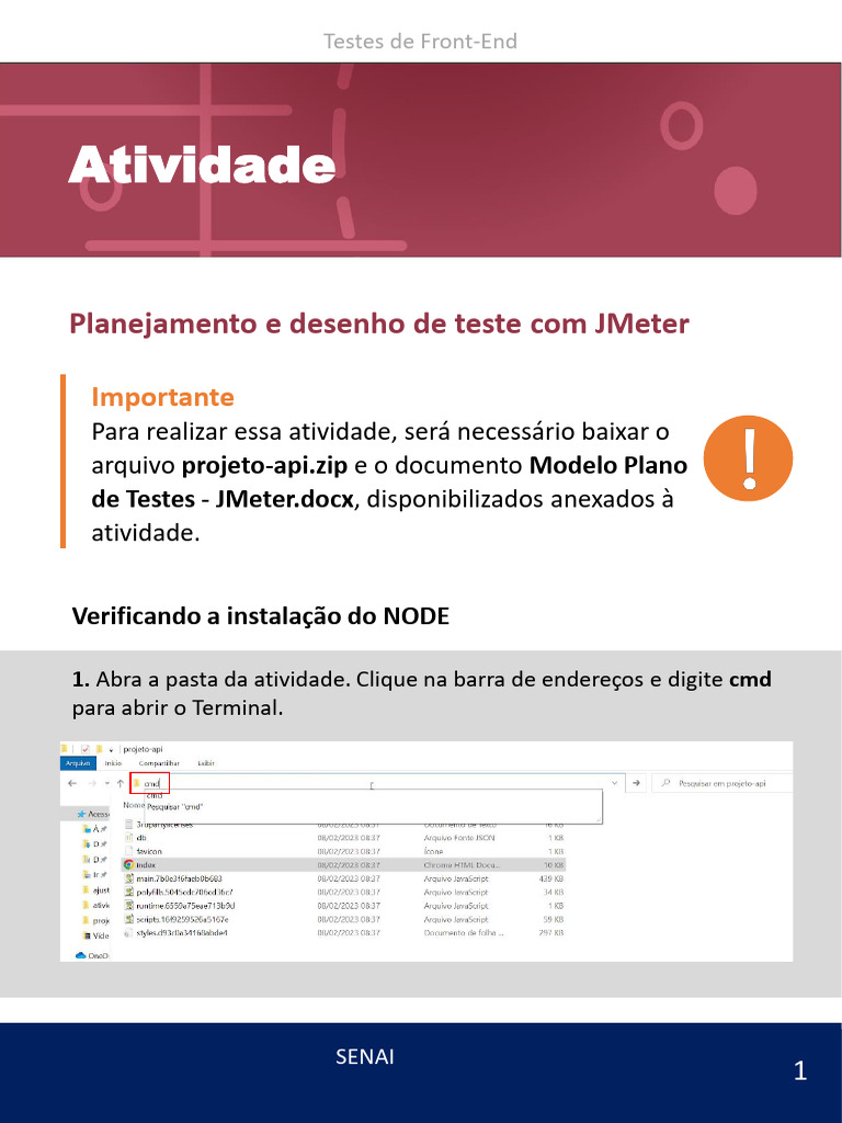 TesteFront Ativ Jmeter | PDF