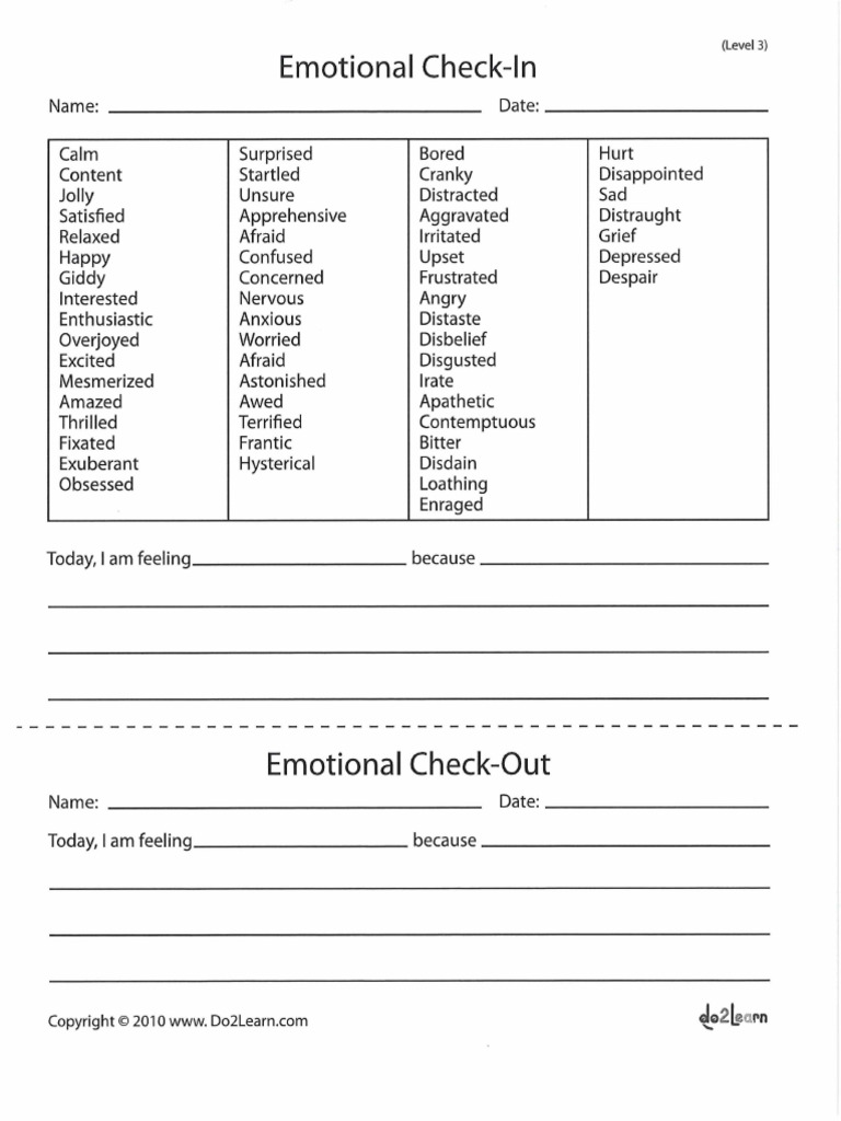 Emotion Chart | PDF