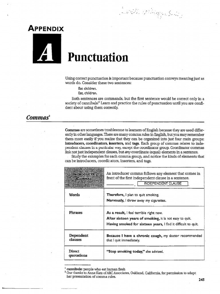 Punctuation | PDF