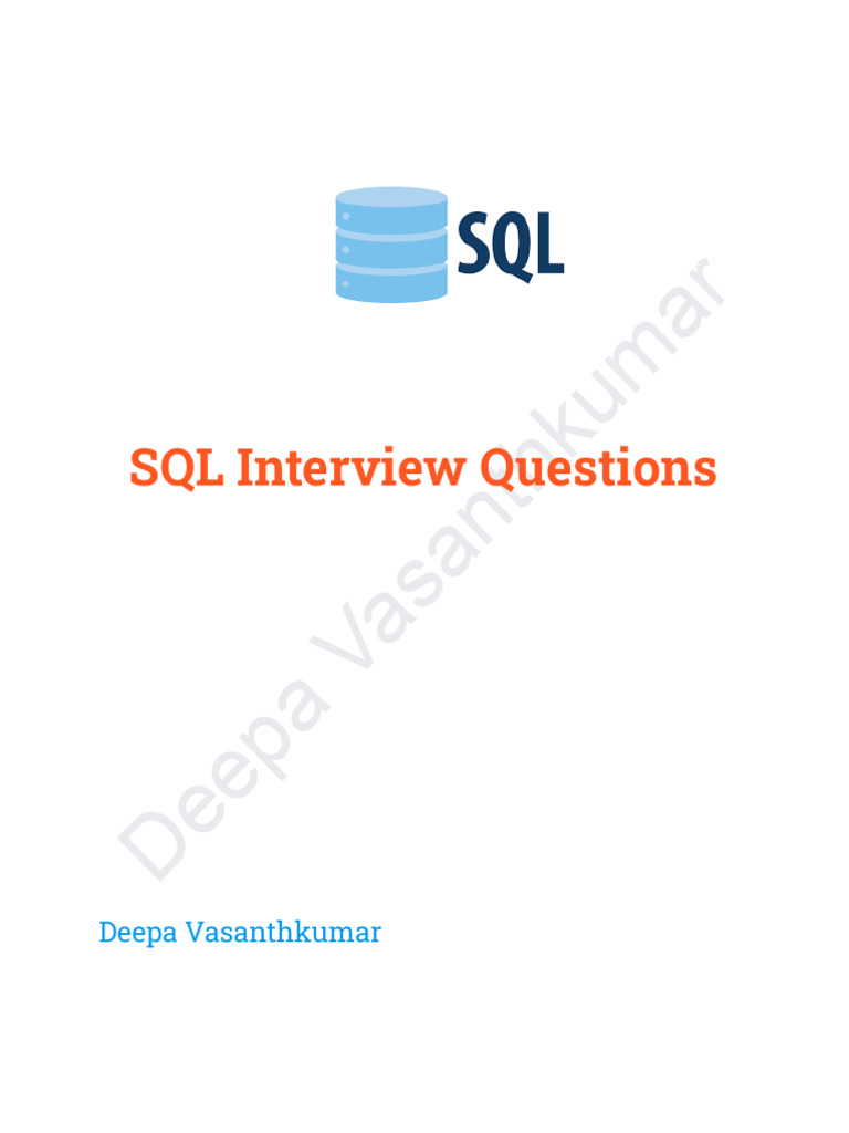 SQL Questions and Answers | PDF