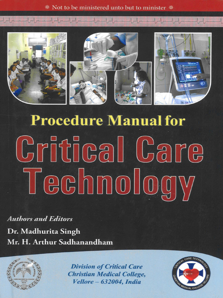 Procedure Manual For Critical Care Technology | PDF