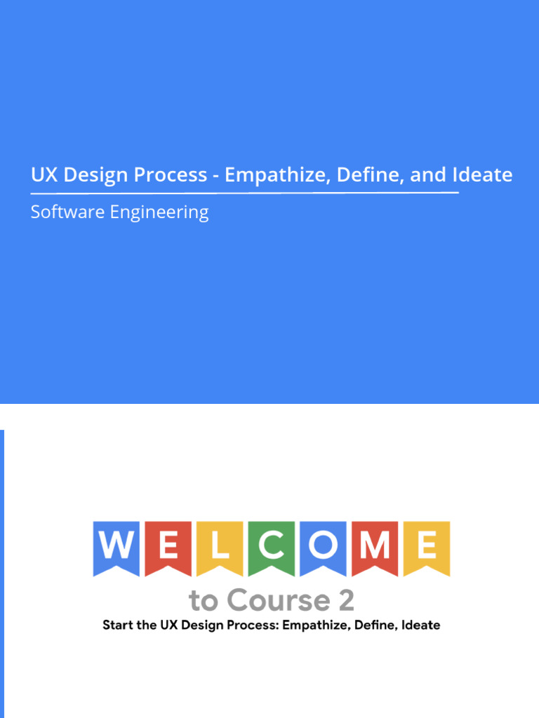 UX Design Process - Empathize, Define, and Ideate | PDF