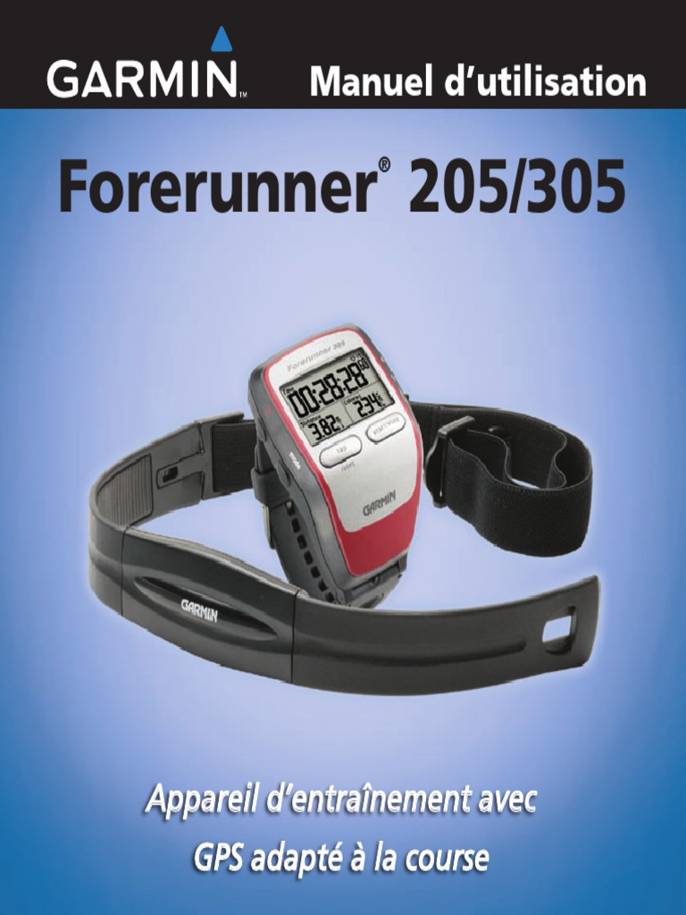 Garmin Forerunner 305 Manueldutilisation | PDF