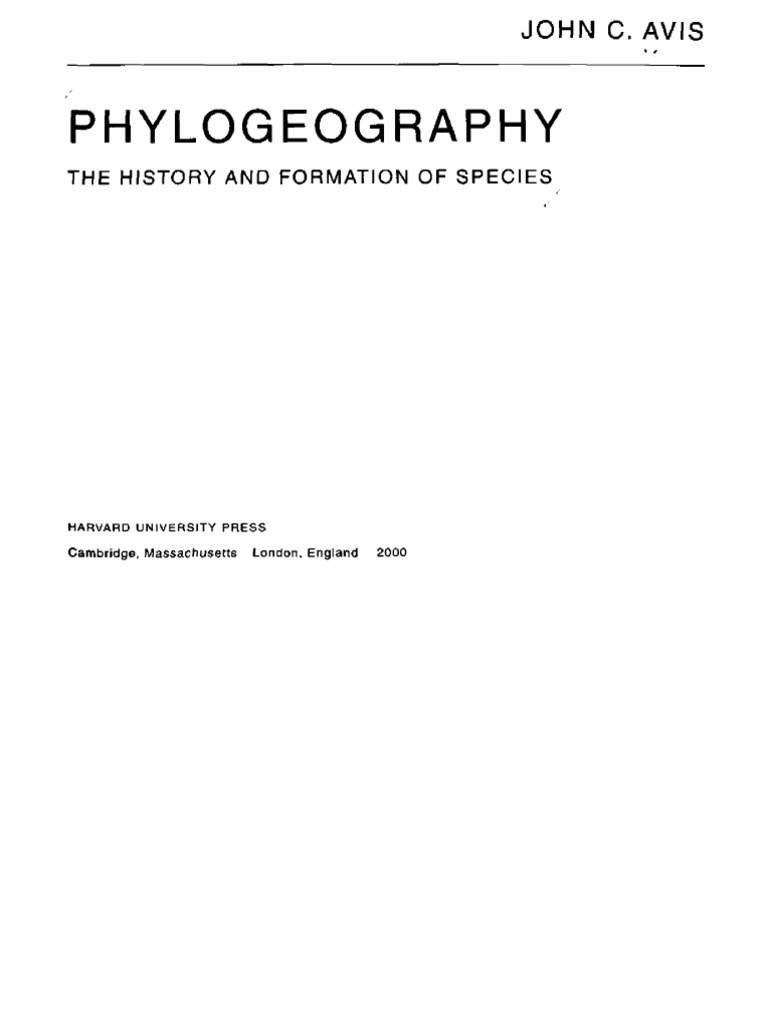 語学+参考書 Phylogeography: The History and Formation of Species Phylogeography The History and Formation of Species (John C. Avise