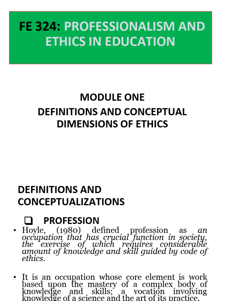 Ethics and Professionalism in Education | PDF | Morality | Utilitarianism