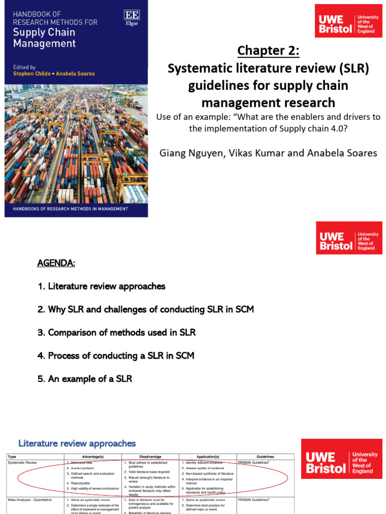 Systematic Literature Review Process | PDF | Supply Chain Management ...