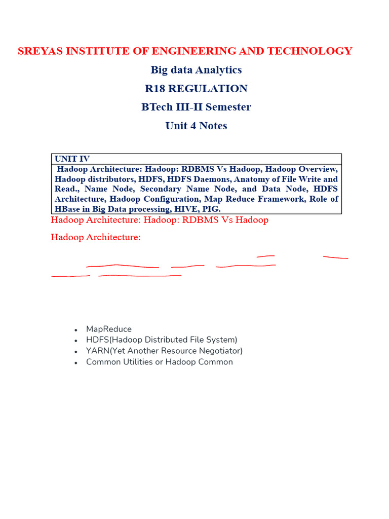 Unit 4 Notes BDA | PDF