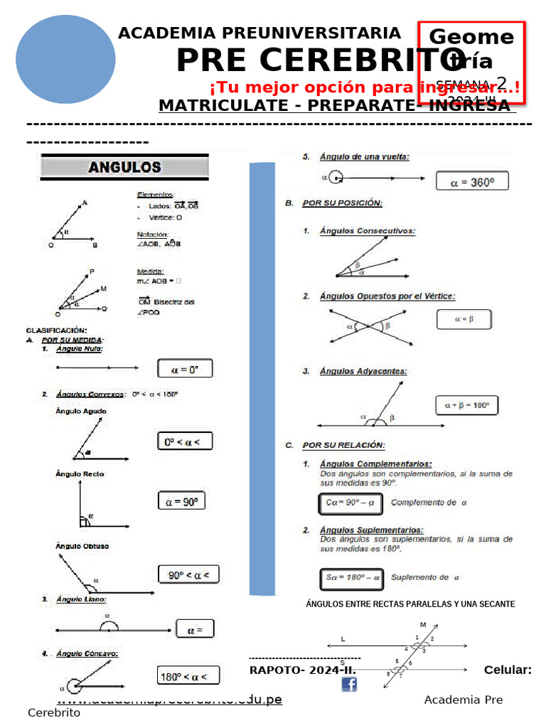 Semana 2 Geometria Imprimir | PDF | Geometría euclidiana | Euclides