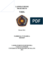 Download LAPORAN RESMI PRAKTIKUM VHDL by Fahrizal Umarila SN76652833 doc pdf