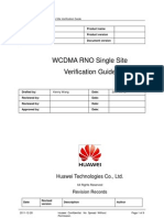 WCDMA RNO Single Site Verification Guide