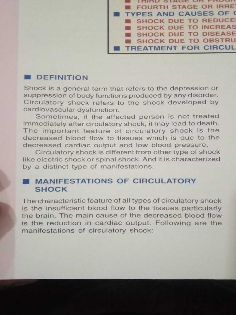 Circulatory Shock | PDF