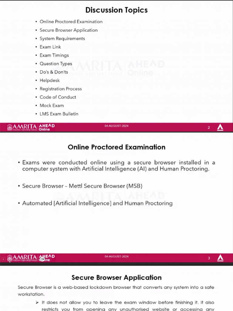 Exam Platform Orientation 4-8-24 | PDF
