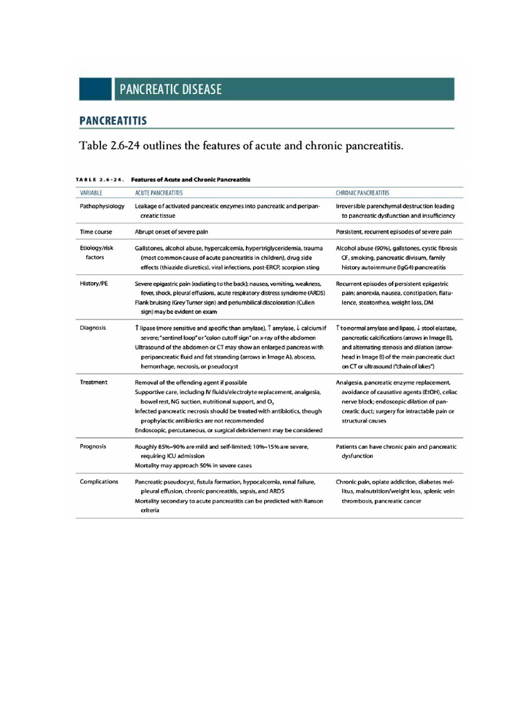 Doenças Pancreáticas | PDF