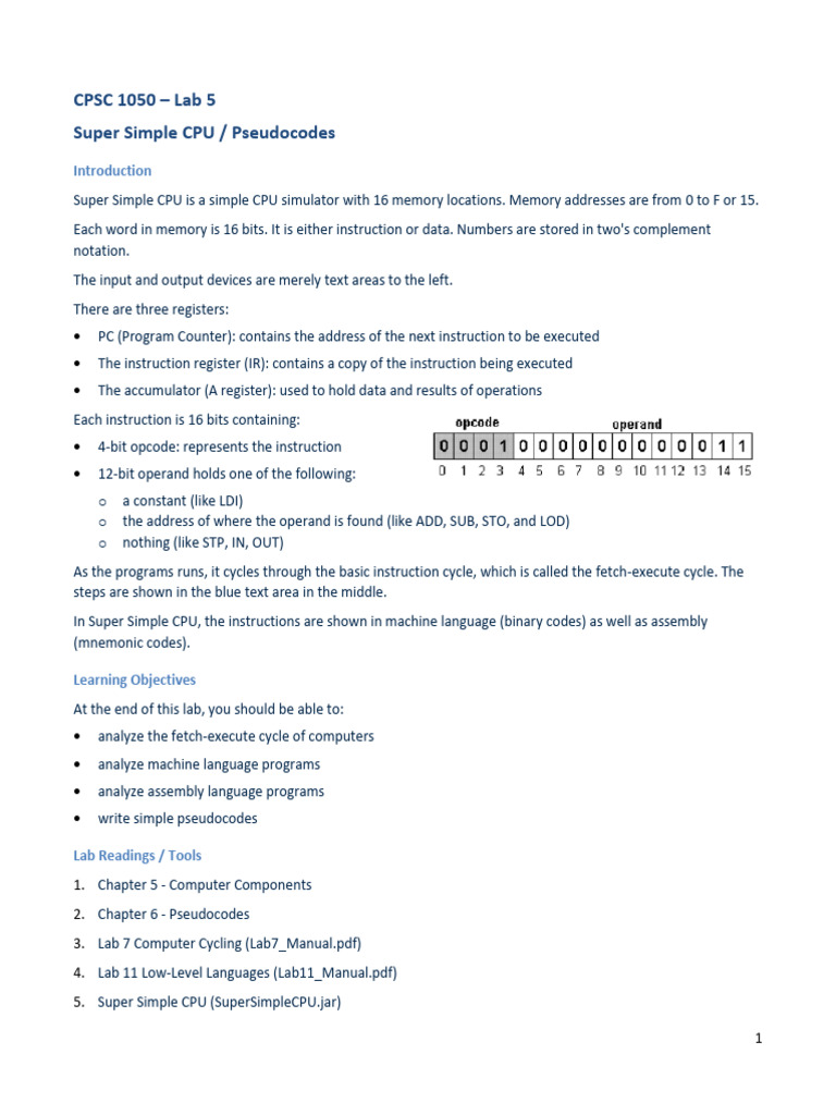 1050 Lab5 | PDF