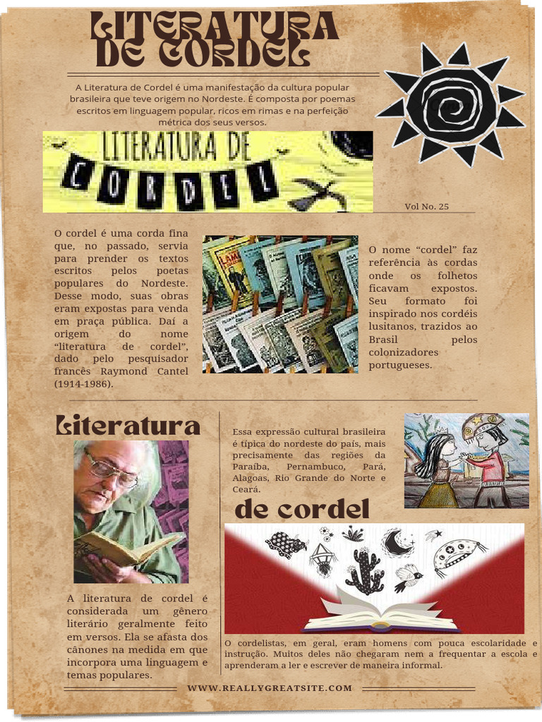 Literatura de Cordel Trabalho | PDF