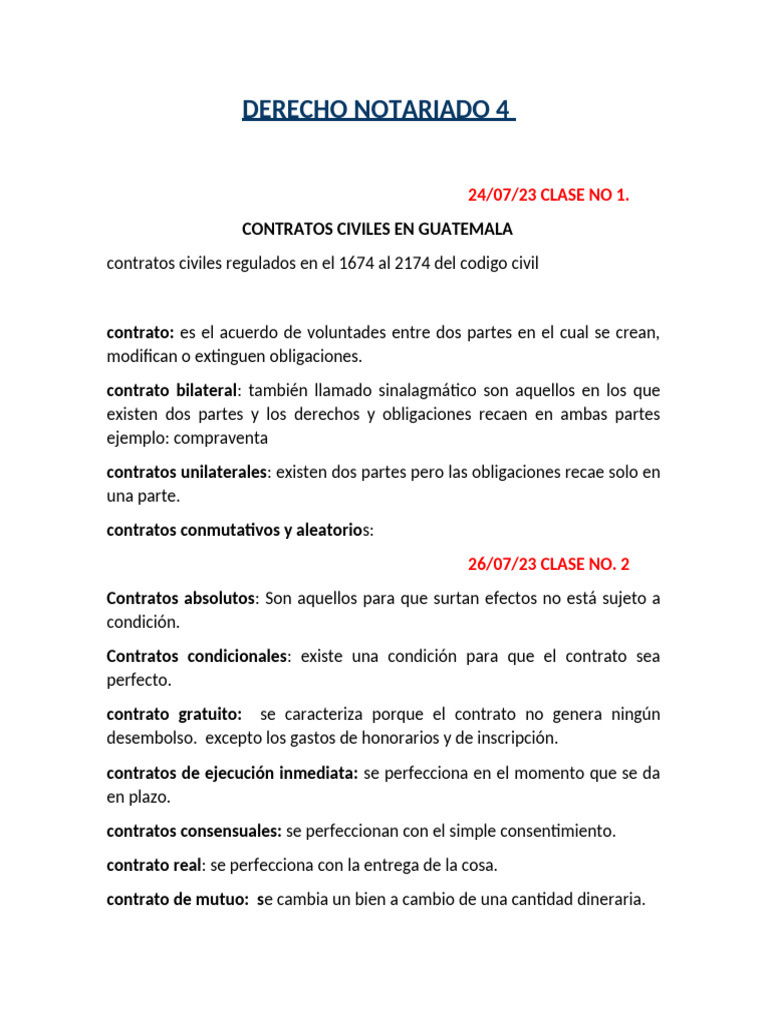 Notariado IV | PDF