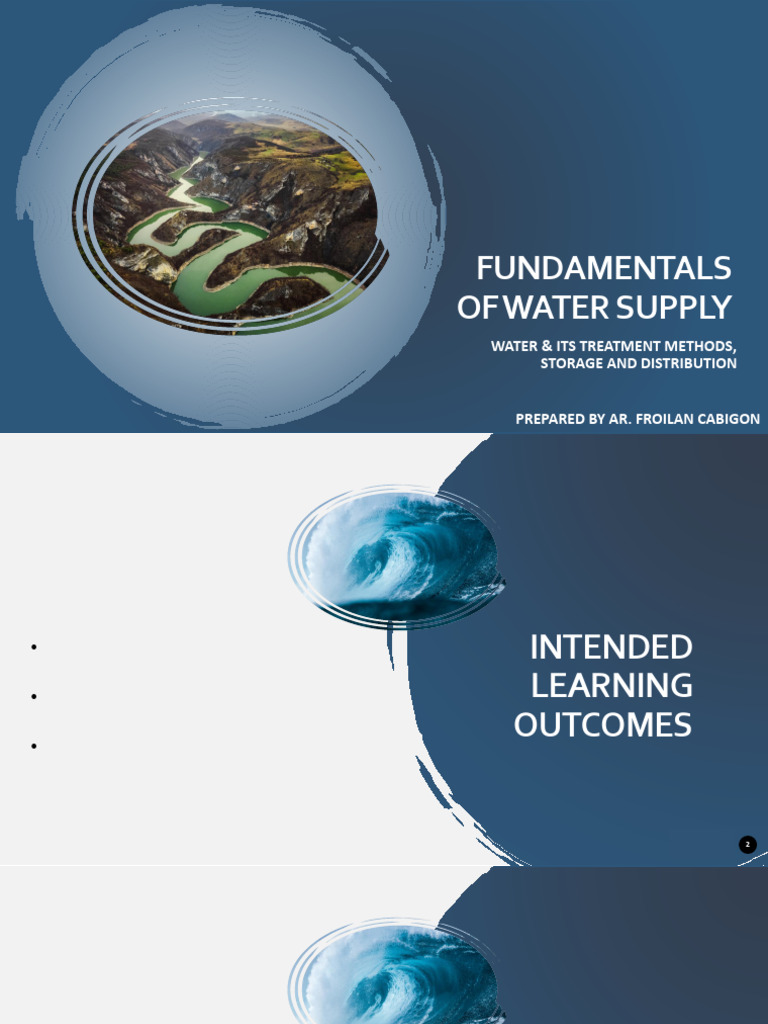 Module 2 - Fundamentals of Water Supply | PDF