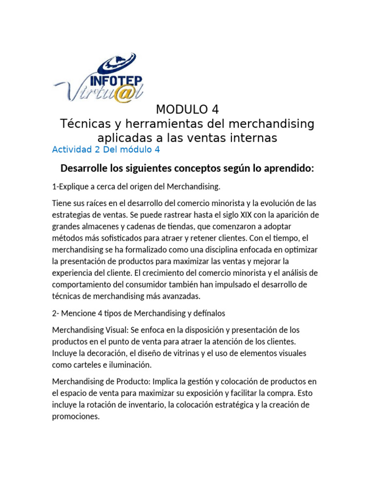 Actividad 2 Módulo 4 | PDF