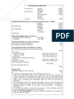 Tuition and Other Fees 2009